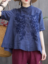 Comfortable Cotton A-line Embroidered Blouses
